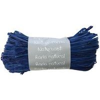Pelote raphia naturel 50g, Bleu France - Image principale