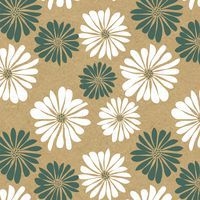 Rouleau kraft brut 70g, 50x0,70m Pâquerettes - Image 2