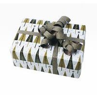 Rouleau papier cadeau 60g, 50x0,70m Sapin noir/or - Image 2