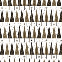 Rouleau papier cadeau 60g, 50x0,70m Sapin noir/or - Image 3