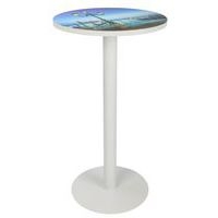 Table de réunion haute  Ø 60 cm plateau coloris Décor- Manutan Expert - Image 6