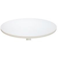 Table de réunion haute Easy Office pied métal Ø 80 cm Blanc - Manutan Expert - Image 2