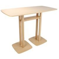 Table de réunion haute Woody 6 personnes plateau uni - Manutan Expert - Image 8