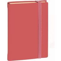 Carnet de note 15 ligné en soie avec élastique corail - Image principale