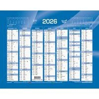 Calendrier banque - Bleu - Année 2026 - Quo Vadis - Image principale