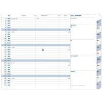 Agenda mensuel 2025 12 mois Club Plain - 10x15 cm - Noir - Image 2