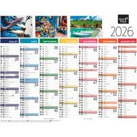 Lot de 10 Calendrier fantaisie fr tradition par 10 - 43x33,5cm - Image 2