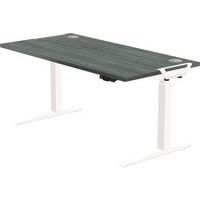 Bureau réglable Levado -Piètement blanc Plateau 140cm Chêne - Image principale