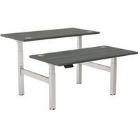 Bureau bench réglable Cambio-Piètement gris 180cm Chêne - Image principale