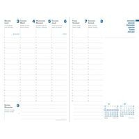 Recharge pour agenda hebdomadaire 2025 president recyclé bleu - Image 2