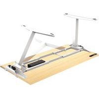 Bureau réglable Levado -Piètement blanc Plateau 160cm Érable - Image 2