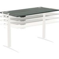 Bureau réglable Levado -Piètement blanc Plateau 160cm Chêne - Image 3