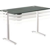 Bureau réglable Levado -Piètement gris Plateau 180cm Chêne - Image 2