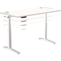Bureau réglable Levado -Piètement gris Plateau 140cm Gris - Image 2