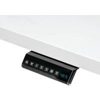 Bureau réglable Cambio -Piètement gris Plateau 140cm Noyer - Image 2