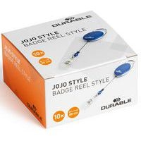 10 Enrouleurs Style pour badges Bleu - Image 3