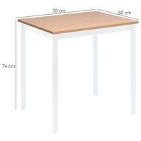 Table polyvalente 70x60 Chêne Blanc - Manutan - Image 3
