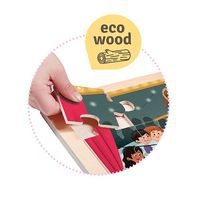 Lot de 4 puzzles 'Les loisirs' de 24 pièces en bois. - Image 5
