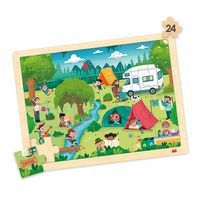 Lot de 4 puzzles 'Les loisirs' de 24 pièces en bois. - Image 7