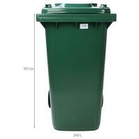 Poubelle Full Color - 240 L - Vert - Manutan - Image 9