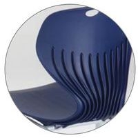 Chaise Coque Mahia2 appui sur table acier - Manutan Expert - Image 5