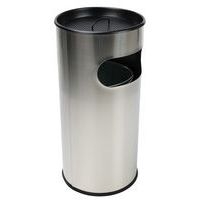Poubelle-cendrier en Inox avec ouverture - 30 L ou 50 L - Manutan Expert - Image principale