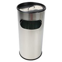 Poubelle-cendrier en Inox avec ouverture - 30 L ou 50 L - Manutan Expert - Image 6