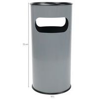 Poubelle-cendrier avec ouverture - 30 L ou 50 L - Manutan Expert - Image 8