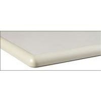 Plateau de table 130 x 50 cm revêtu stratifié beige chants surmoulés - Image 5