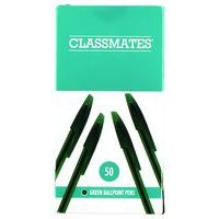 Stylo à bille - Design élégant - Classmates - Vert - Lot de 50 - Image 2