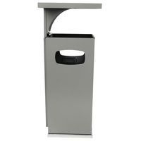 Cendrier et poubelle usage intérieur et extérieur 38 L - argent - Image 2