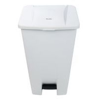 Poubelle mobile à pédale 120 L Blanc - Manutan - Image 3