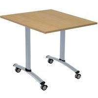 Table carrée plateau mélaminé pivotant Axe - Manutan Expert - Image 3