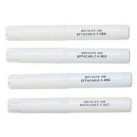 Sachet 4 marqueurs effaçables à sec PICHON, pointe ogive 4 mm  bleu, noir, rouge, vert - Image 3