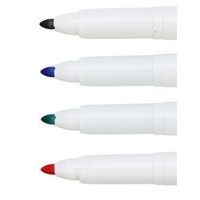 Sachet 4 marqueurs effaçables à sec PICHON, pointe ogive 4 mm  bleu, noir, rouge, vert - Image 2