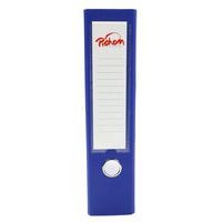Classeur à levier plastique A4 dos: 75mm avec œillets de blocage et porte-étiquettes - Bleu - Image 2