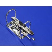 Classeur à levier plastique A4 dos: 75mm avec œillets de blocage et porte-étiquettes - Bleu - Image 6