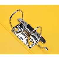 Classeur à levier plastique A4 dos: 75mm avec œillets de blocage et porte-étiquettes - Jaune - Image 5