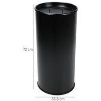 Cendrierà sable rond - 60L - Manutan - Noir - Image 4