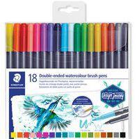 Etui 18 feutres double pointe aquarellable - Image principale