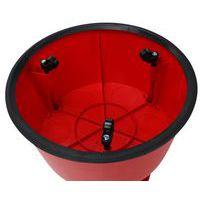 Marchepied mobile polypropylène - 2 marches Rouge - Image 3