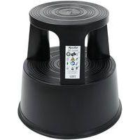 Marchepied mobile polypropylène - 2 marches Noir - Image principale