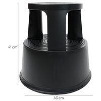 Marchepied mobile polypropylène - 2 marches Noir - Image 5