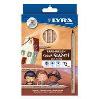 Etui 12 crayons géants couleurs Lyra couleurs de peau - Image principale