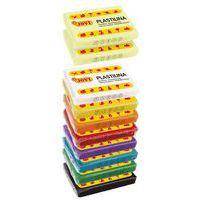 Plateau 10 pains 50g 8 couleurs vives + 2 phospho Plastilina - Image 4
