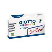 Pochette 4 marqueurs effaçables à sec Robercolor Giotto pointe ogive - Image principale