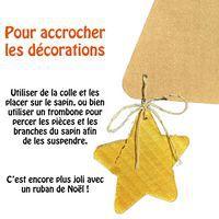 Sapin kraft à décorer 2 m (inclus 24 stickers) - Image 5