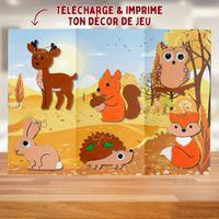 Lot de 36 suspensions animaux d'Automne à décorer - Image 2