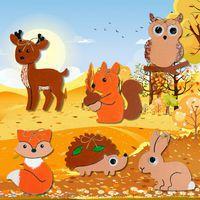 Lot de 36 suspensions animaux d'Automne à décorer - Image 3