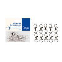 Pack mousqueton argent - 3,2 cm - 10 pcs - 1 coloris - Image principale